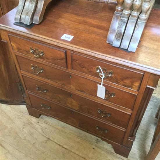 Georgian style mahogany chest of drawers